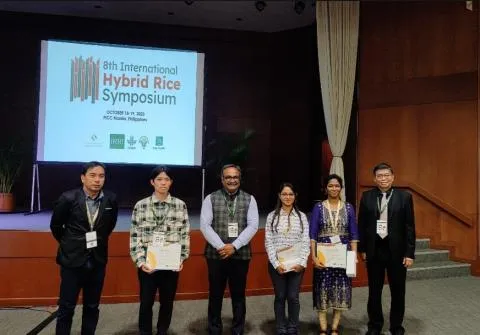 R&D team with Speakers and Chair persons of IHRS Parallel Session 10: Hybrid Rice Genetics and Breeding organized at PICC, Manilla, Philippines on 19.10.2023