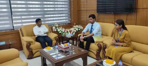 Meeting with Director General of Bangladesh Rice Research Station
