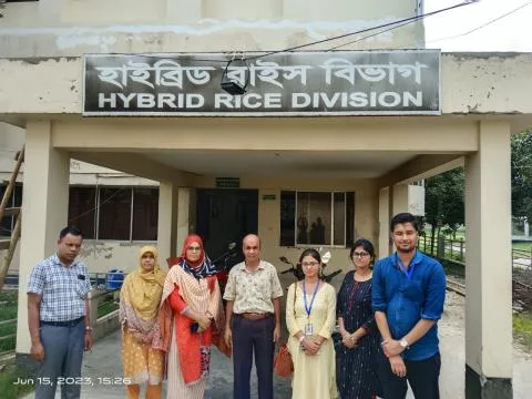 Visiting Hybrid Rice Division of Bangladesh Rice Research Station