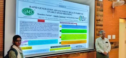 Poster presentation at 2nd Indian Rice Congress on 14.2.2023