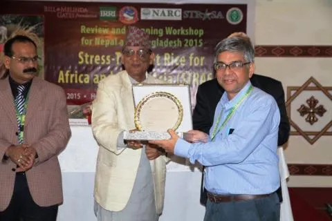 Stress Tolerant Rice for Africa and South Asia” held at Nepal during September 2015